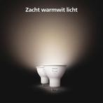 Philips Hue Spot warmwit licht- 2 pack - GU10, Huis en Inrichting, Lampen | Overige, Ophalen of Verzenden, Zo goed als nieuw