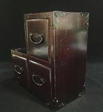 Japanese Vintage Wooden Steps Storage box - Doos - Hout