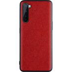 ProGuard OnePlus Nord Hoesje Canvas Grain Rood, Verzenden, Nieuw, Hoesje of Tasje