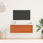 vidaXL Wandkast met plank Wasbruin 100 x 30 x 35 cm Massief, Huis en Inrichting, Verzenden, Nieuw