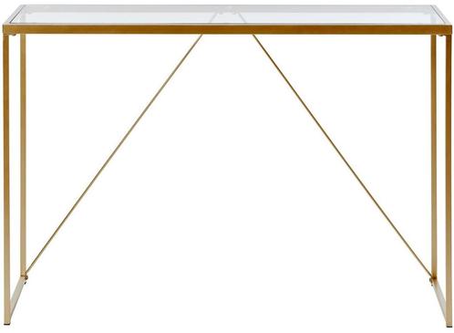 Jahnke Moebel Glam Glas / Goud Sidetable, Huis en Inrichting, Tafels | Sidetables, Ophalen of Verzenden
