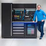 Datona Werkplaatsinrichting PREMIUM RVS werkblad met, Doe-het-zelf en Verbouw, Werkbanken, Ophalen of Verzenden, Nieuw
