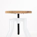 Draaibare pianokruk | In hoogte verstelbaar | Wit, Verzenden, Nieuw, 1 kruk, Hout