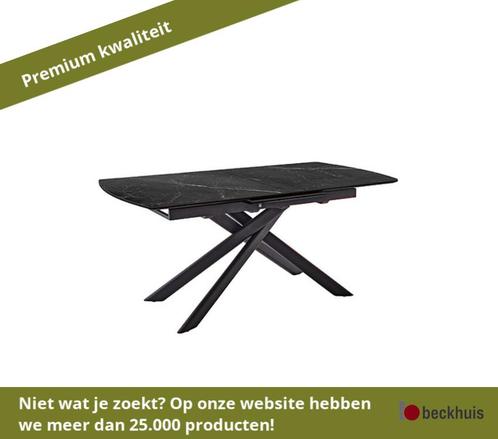 MCA Vanino uitschuifbare tafel 180/230 cm - Zwart, Tuin en Terras, Tuintafels, Nieuw, Ophalen of Verzenden