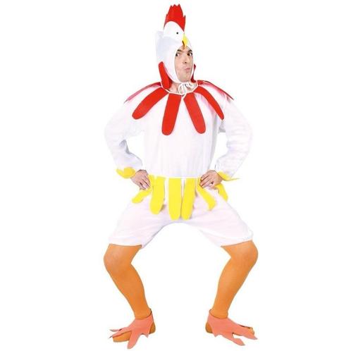 Wit kippen/hanen verkleed pak voor volwassenen - Kippenpak.., Kleding | Heren, Carnavalskleding en Feestkleding, Verzenden