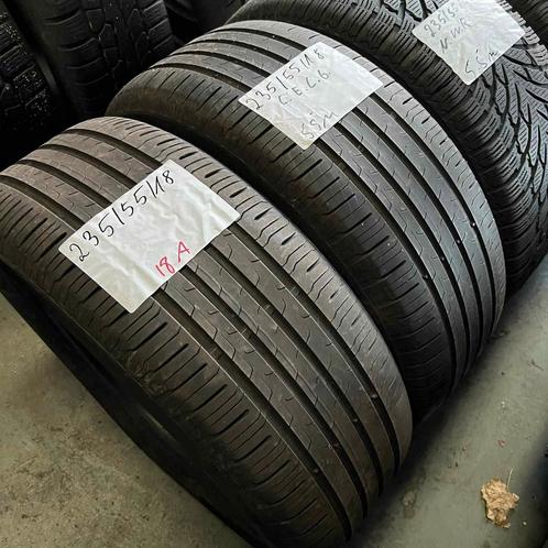 2 x Continental EcoContact 6 235-55-18 Zomerbanden 5,5mm, Auto-onderdelen, Banden en Velgen, 18 inch, Zomerbanden, 235 mm, Personenwagen