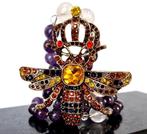 Amethist - Collier - Ouvragé - Pendentif - Cigale Royale -, Antiek en Kunst