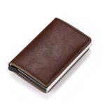 RFID Creditcard Houder Portemonnee - Vintage Leren Aluminium, Sieraden, Tassen en Uiterlijk, Portemonnees, Verzenden, Nieuw