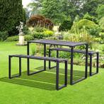 Tuinmeubelset Vaste Set 3-delig. Zitgroep Tuinset 1 X Tafel, Tuin en Terras, Nieuw, Verzenden
