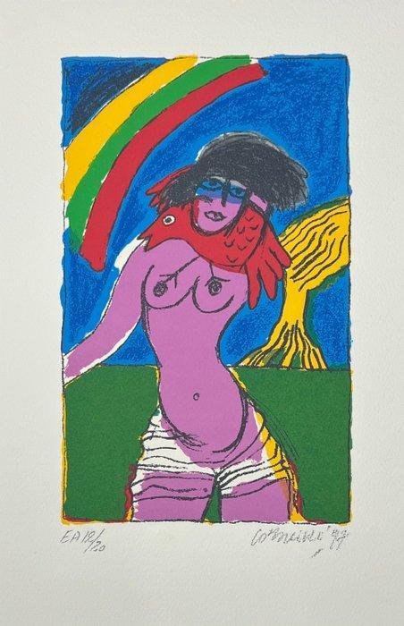 Corneille (1922-2010) - Larc en ciel - Lamour au jour le, Antiek en Kunst, Antiek | Overige Antiek