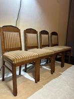 Stoel - Art Deco met Strak Design en Webbing Onderkant -