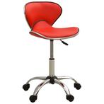 vidaXL Salonkruk kunstleer rood, Verzenden