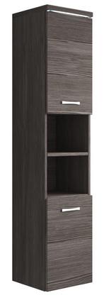 Badkamerkast Paso 35 x 35 x 160 cm Grijs Eiken Kolomkast, Verzenden, Nieuw, (Half)hoge kast