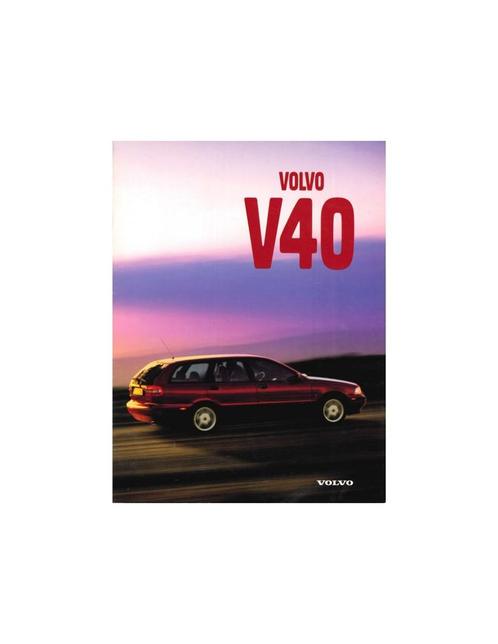 1998 VOLVO V40 BROCHURE NEDERLANDS, Boeken, Auto's | Folders en Tijdschriften, Volvo