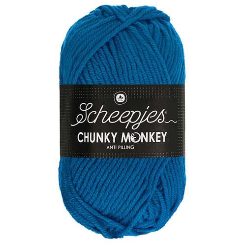 Scheepjes Chunky Monkey - 2011 ultramarine - Acryl Garen, Hobby en Vrije tijd, Breien en Haken, Ophalen of Verzenden