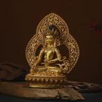 Boeddhabeeld-Ksitigarbha (Sanskriet: Kitigarbha) - Brons -, Antiek en Kunst
