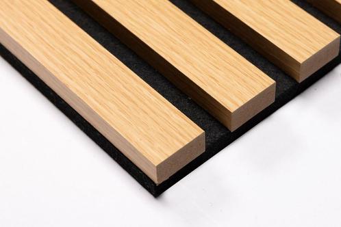 Akoestische wandpaneel -Light wood- 3 zijdig -  270x60cm, Huis en Inrichting, Woonaccessoires | Wanddecoraties, Nieuw, Verzenden