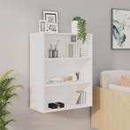 vidaXL Hangkast 69,5x32,5x90 cm wit, Huis en Inrichting, Verzenden, Nieuw, 50 tot 100 cm, Minder dan 100 cm