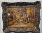 Van Den Burg (XX) - Paard en wagen in het bos