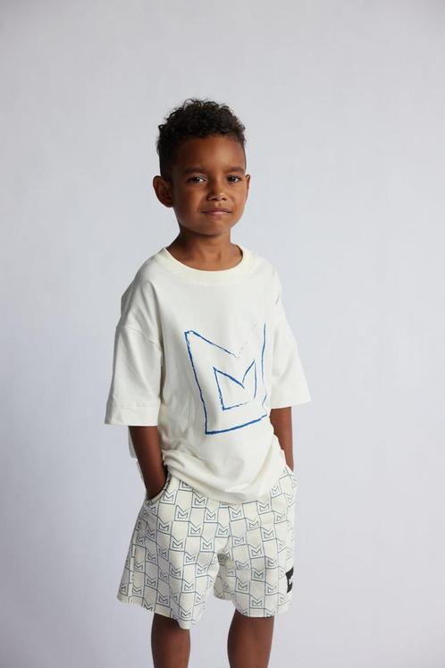 Monogram creme wit tshirt streetwear  Minikid CREME WIT, Kinderen en Baby's, Babykleding | Maat 86, Jongetje of Meisje, Nieuw