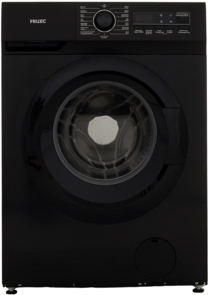 Frilec KOBLENZ9214WA-030B wasmachine - zwart, Witgoed en Apparatuur, Wasmachines, 1200 tot 1600 toeren, 8 tot 10 kg, Nieuw, Voorlader