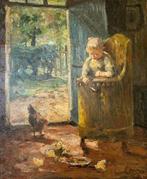 Evert Pieters (1856-1932) - Meisje in klederdracht in, Antiek en Kunst, Kunst | Schilderijen | Klassiek