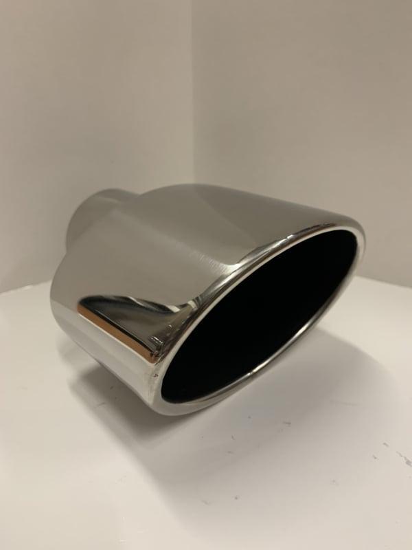 Uitlaat sierstuk ovaal RVS, Auto-onderdelen, Uitlaatsystemen, Nieuw, Ophalen of Verzenden