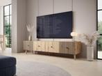 Meubella TV-Meubel Bali eiken 180 cm, Huis en Inrichting, Overige materialen, Verzenden, 150 tot 200 cm, Nieuw
