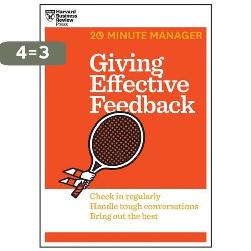 Giving Effective Feedback (HBR 20-Minute Manager Series), Boeken, Overige Boeken, Zo goed als nieuw, Verzenden