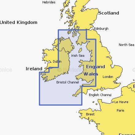 Navionics Waterkaart Platinum+ Regular NPEU004R Ierse Zee -, Watersport en Boten, Navigatiemiddelen en Scheepselektronica, Nieuw