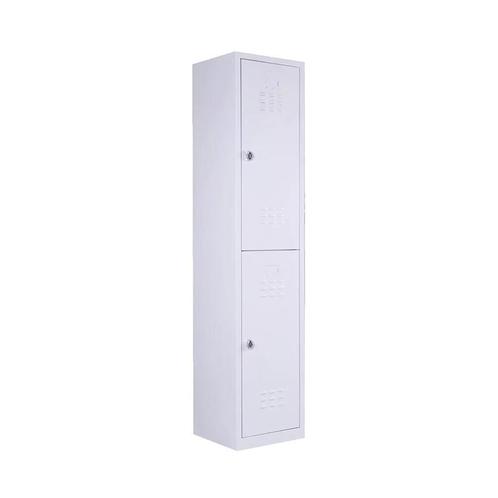 Lockerkast 2-deurs 1900x410x500 mm (hxbxd) grijs, Huis en Inrichting, Kasten | Lockerkasten