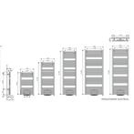 Elektrische Radiator met Blower Vasco Iris HD-EL-BL 50x91,6, Doe-het-zelf en Verbouw, Verwarming en Radiatoren, Ophalen of Verzenden