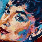 Wandtapijt  - 125 cm - 70 cm - Audrey Hepburn-portret