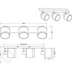 LED Plafondlamp - Plafondverlichting - Trion Vamos - E14, Huis en Inrichting, Lampen | Plafondlampen, Ophalen of Verzenden, Nieuw