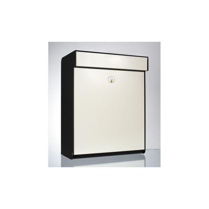 Allux Grundform design wandbrievenbus staal - wit, Tuin en Terras, Brievenbussen, Nieuw, Verzenden