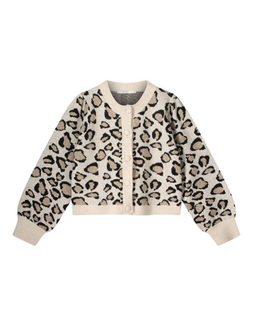-20% Summum  Summum Knitted cardigan leopard jacquard knit v, Kleding | Dames, Truien en Vesten, Nieuw, Verzenden