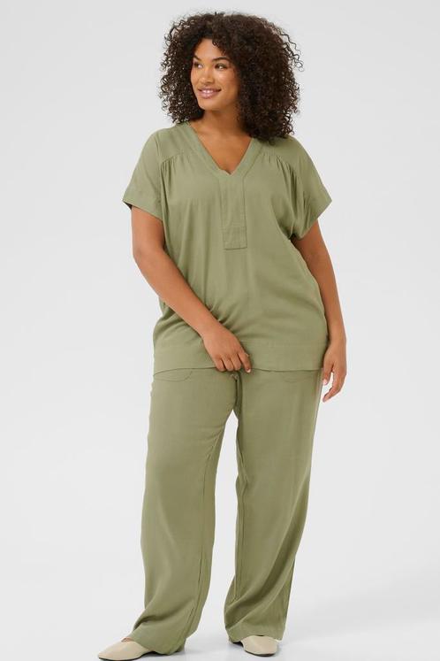 Kaffe Curve broek ECO halfwijd Maat:, Kleding | Dames, Broeken en Pantalons, Overige kleuren, Nieuw, Verzenden