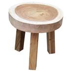 Boomstam krukje 47xH40 cm rond 3 poot - vierkante poten -, Tuin en Terras, Ophalen of Verzenden, Nieuw