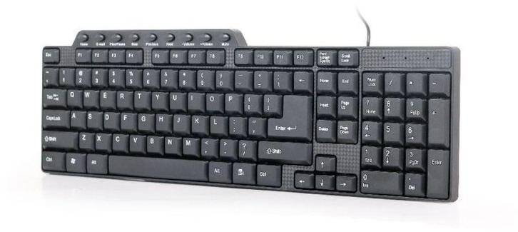 Gembird Multimedia Keyboard KB-UM-104-Standaard (PC) NIEUW, Computers en Software, Toetsenborden, Nieuw, Ophalen of Verzenden