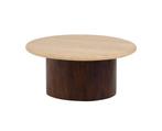 Salontafel New york rond Ø78 cm travertin - Bruin | Mysons, Huis en Inrichting, Ophalen of Verzenden, Nieuw