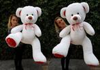 Grote witte knuffelbeer teddybeer met I Love You tekst ge..., Kinderen en Baby's, Speelgoed | Knuffels en Pluche, Ophalen of Verzenden