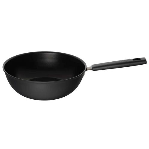 Fiskars Hard Face Wok Zwart - 28 cm, Huis en Inrichting, Keuken | Potten en Pannen, Verzenden