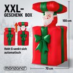 Opblaasbare Kerstman in Cadeau 69x69x114/152cm LED, Diversen, Verzenden, Nieuw