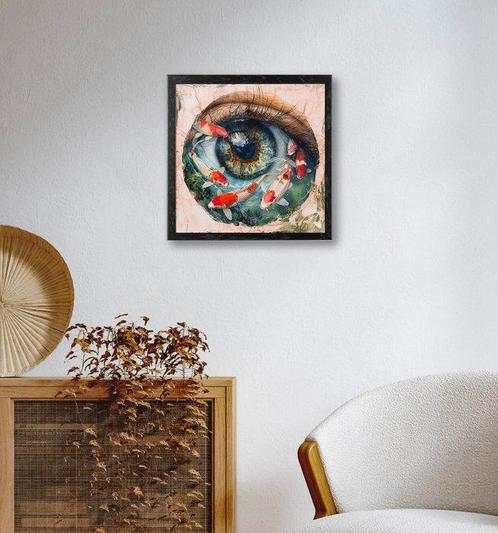 Medsan - Koi Look - Signée à la main - Édition limitée, Antiek en Kunst, Kunst | Schilderijen | Modern