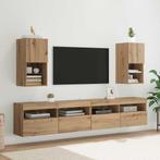vidaXL Wandgemonteerde TV-kasten 2 pcs Artisan Eiken 30,5 x, Minder dan 50 cm, Verzenden, Nieuw, Minder dan 100 cm