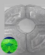 Verrerie de Scailmont Belgique - Serveerschaal - glas en, Antiek en Kunst, Antiek | Glas en Kristal