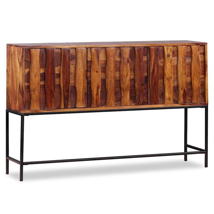 vidaXL Dressoir 120x30x80 cm massief acaciahout, Huis en Inrichting, Kasten | Dressoirs, 25 tot 50 cm, Nieuw, 100 tot 150 cm, Overige houtsoorten
