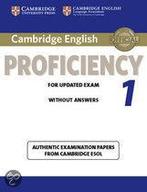 Cambridge English Proficiency 1 for Updated Ex 9781107609532, Boeken, Zo goed als nieuw