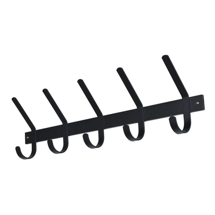 Spinder Design Dexter 5 wandkapstok - zwart, Huis en Inrichting, Woonaccessoires | Kapstokken, Nieuw, Verzenden