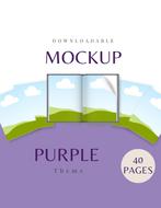 40 Purple Mockup Templates, Nieuw